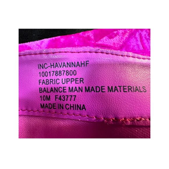INC Vibrant Pink Velvet Knee-High Women's Boots Size 10 - Picture 10 of 11